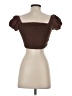 LA Hearts Brown Short Sleeve Top Size XS - photo 2