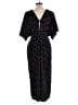 ASOS 100% Polyester Polka Dots Black Casual Dress Size 10 - photo 2