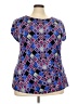Lane Bryant Blue Short Sleeve Blouse Size 22 - 24 Plus - photo 1