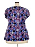Lane Bryant Blue Short Sleeve Blouse Size 22 - 24 Plus - photo 2