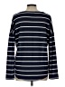 W. by Wantable Stripes Blue Pullover Sweater Size L - photo 2