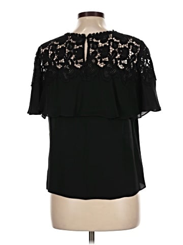 Rebecca Taylor Short Sleeve Silk Top (view 2)