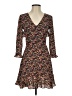 Topshop Floral Black Casual Dress Size 2 - photo 1