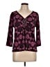 Apt. 9 Purple 3/4 Sleeve Blouse Size L (petite) - photo 1