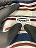Express Outlet 100% Polyester Stripes Ivory Long Sleeve Blouse Size S - photo 7