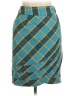 Downeast Argyle Teal Casual Skirt Size 6 - photo 1