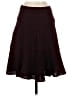 Ann Taylor 100% Polyester Solid Burgundy Formal Skirt Size 0 - photo 2