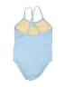 Crewcuts Solid Blue One Piece Swimsuit Size 8 - photo 2