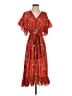 Max Studio 100% Polyester Paisley Red Casual Dress Size S - photo 1
