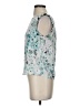 LC Lauren Conrad 100% Polyester Teal Sleeveless Blouse Size XS - photo 5