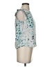 LC Lauren Conrad 100% Polyester Teal Sleeveless Blouse Size XS - photo 4