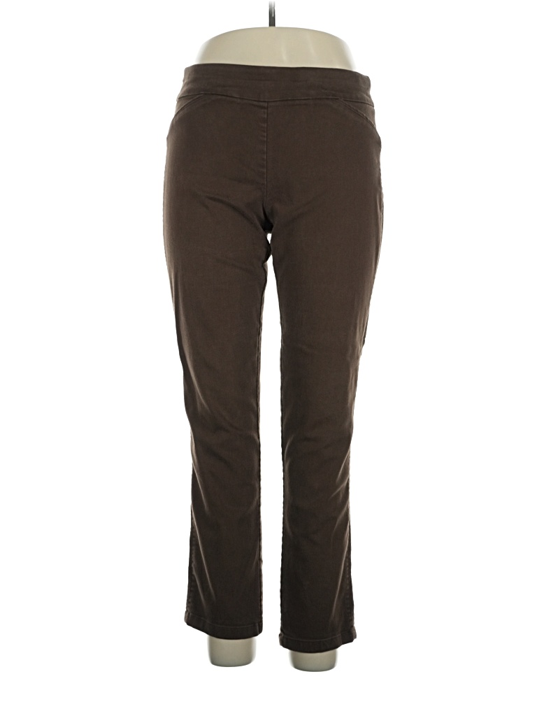 Pre-owned Croft & Barrow Casual Pants In Brown