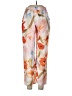 Unbranded Floral Orange Casual Pants Size L - photo 1