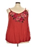 Torrid Floral Red Tank Top Size 3X Plus (3) - photo 1