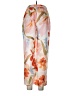 Unbranded Floral Orange Casual Pants Size L - photo 2