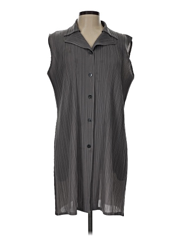 Cut Loose Sleeveless Button-Down Shirt (view 1)