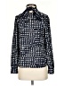 Calvin Klein 100% Polyester Houndstooth Blue Long Sleeve Blouse Size XS - photo 1