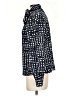 Calvin Klein 100% Polyester Houndstooth Blue Long Sleeve Blouse Size XS - photo 5