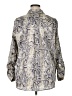 Fashion Nova 100% Polyester Animal Print Silver 3/4 Sleeve Blouse Size 1X - photo 2