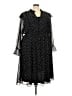 Torrid 100% Polyester Polka Dots Black Casual Dress Size 4X Plus (4) - photo 1