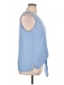MICHAEL Michael Kors 100% Polyester Blue Sleeveless Blouse Size XL - photo 4