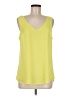 Tinley Road 100% Polyester Solid Yellow Sleeveless Blouse Size M - photo 1