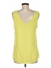 Tinley Road 100% Polyester Solid Yellow Sleeveless Blouse Size M - photo 2