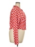 Collusion 100% Polyester Checkered-gingham Red Long Sleeve Blouse Size 18 - photo 4