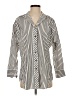 Go Silk 100% Silk Stripes Ivory 3/4 Sleeve Silk Top Size XS - photo 1