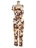 Jennifer Lopez Floral Ivory Jumpsuit Size M - photo 1