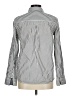 Tommy Hilfiger Stripes Silver Long Sleeve Blouse Size M - photo 2