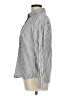 Tommy Hilfiger Stripes Silver Long Sleeve Blouse Size M - photo 5