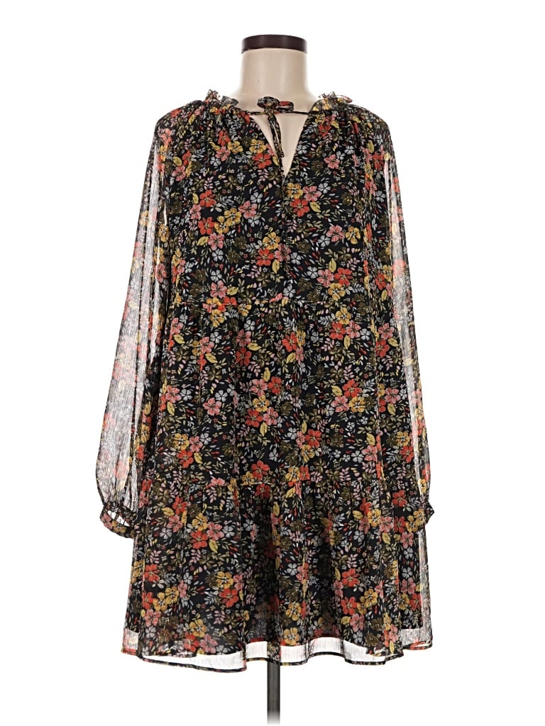 Pre-owned Ann Taylor Loft Casual Dress In Black
