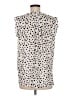 Ann Taylor LOFT Polka Dots Ivory Sleeveless Blouse Size M - photo 2