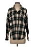 Unbranded Plaid Brown Long Sleeve Button-Down Shirt Size S - photo 1
