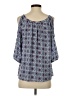 Le Lis Blue 3/4 Sleeve Blouse Size S - photo 2