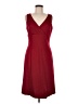 BCBG Solid Burgundy Casual Dress Size M - photo 1