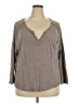 Caslon Gray 3/4 Sleeve Top Size XXL - photo 1