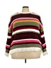 True Craft 100% Polyester Stripes Burgundy Pullover Sweater Size 3X - photo 1