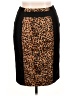 Adrienne Vittadini Animal Print Brown Casual Skirt Size 14 - photo 1