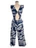 Corey Lynn Calter 100% Polyester Graphic Blue Jumpsuit Size M - photo 2
