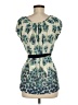 Mango 100% Polyester Teal Short Sleeve Blouse Size M - photo 2