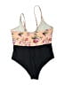Beachsissi Floral Black One Piece Swimsuit Size L - photo 2