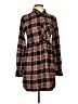 Volcom 100% Cotton Plaid Brown Casual Dress Size S - photo 1