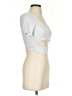 Fashion Nova Silver Short Sleeve Top Size XS - photo 4