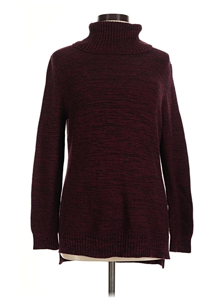 Pre-owned Cotton On Turtleneck Sweater In Burgundy
