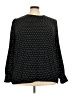 Lane Bryant Polka Dots Black Long Sleeve Blouse Size 22 - 24 Plus - photo 1