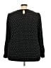 Lane Bryant Polka Dots Black Long Sleeve Blouse Size 22 - 24 Plus - photo 2