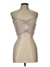 Blanc Nature 100% Cotton Silver Sleeveless Top Size L - photo 1
