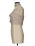 Blanc Nature 100% Cotton Silver Sleeveless Top Size L - photo 5